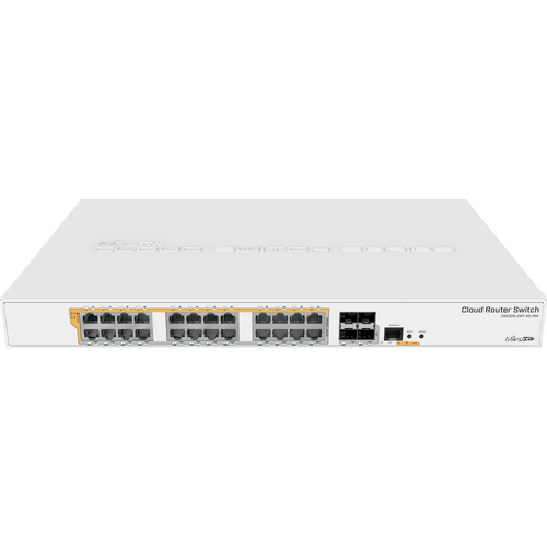 Коммутатор Mikrotik CRS328-24P-4S+RM with RouterOS L5, 1U rackmount enclosure (CRS328-24P-4S+RM)